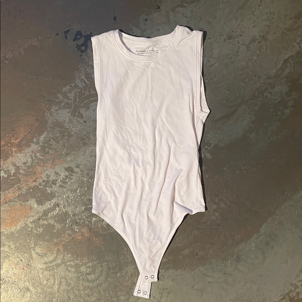 Abercrombie & Fitch Kids White Sleeveless Bodysuit